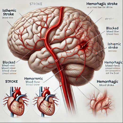 স্ট্রোকের কারণ, ধরণ, লক্ষণ ও চিকিৎসা