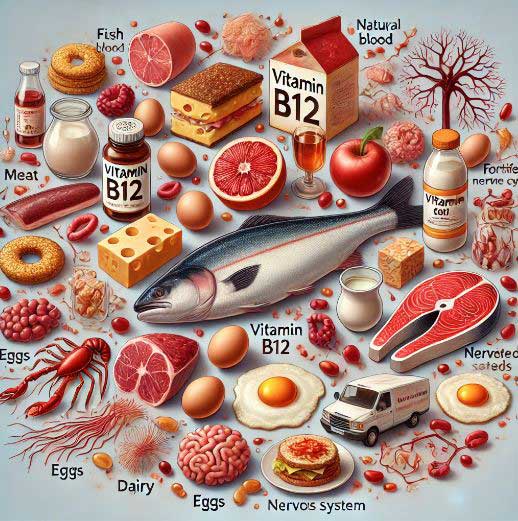 ভিটামিন বি১২ এর লক্ষণ, কোন খাদ্যে এটি থাকে?